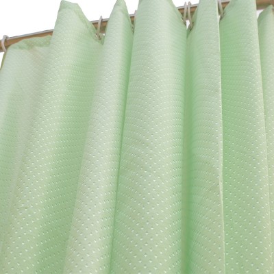 Beige Color European Single Plain Shower Curtain Waterproof Hotel High-End Bathroom Shower Curtain