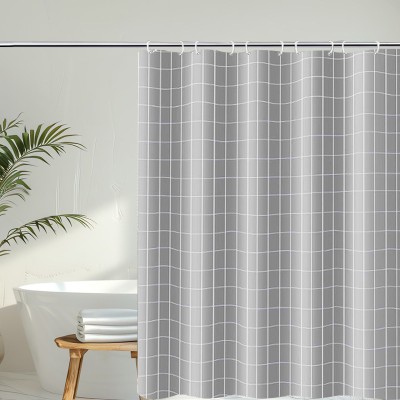 Classic 1.8*1.8m PEVA Shower Curtain Waterproof Mildew-Proof Dry Wet Separation for Warmth Preservation Household Bathroom EVA