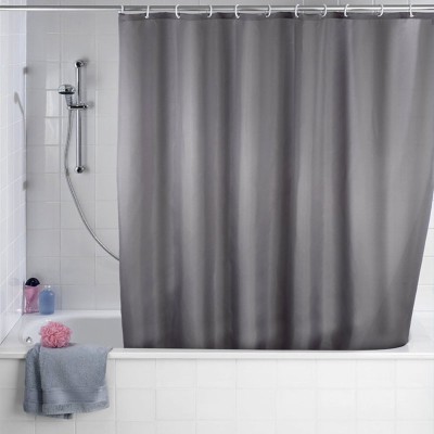Modern Solid Color Polyester Shower Curtains Hotel Heavy Weight Waterproof Mildew Free Shower Curtain Liners for Bathroom Shower