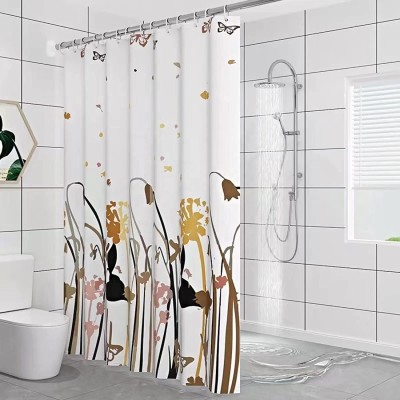 CF PEVA Printed Factory Waterproof EVA Shower Curtains Quick Dry Fabric Bathroom Plastic Shower- Curtain 72x72inch With Hooks