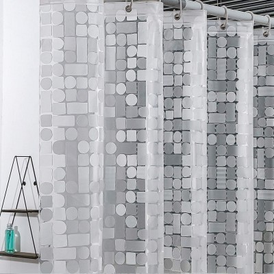 EVA Shower Curtain Room Partition Curtain Thickened Waterproof and Mildew-proof 3D Fish Scales Shower Curtain