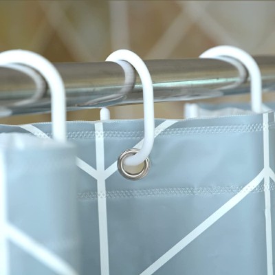 PEVA Printed  Waterproof EVA Transparent Shower Curtains Bathroom Plastic Bath Curtain