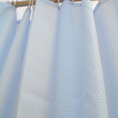 Beige Color European Single Plain Shower Curtain Waterproof Hotel High-End Bathroom Shower Curtain