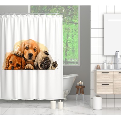 ASPIRE Custom Shower Curtain Designer Animals Bath Curtain Bathroom Polyester Hotel Shower Curtain