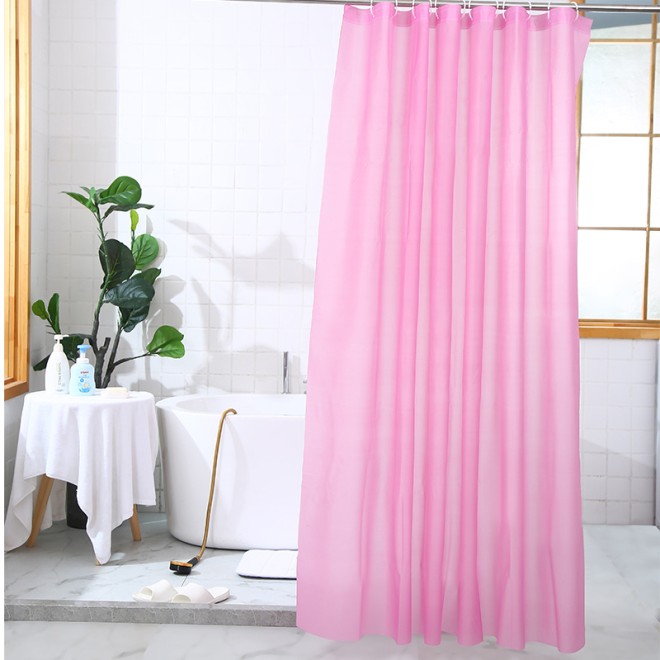 New Solid Color Shower Curtain  Bathroom Privacy Shower Curtain