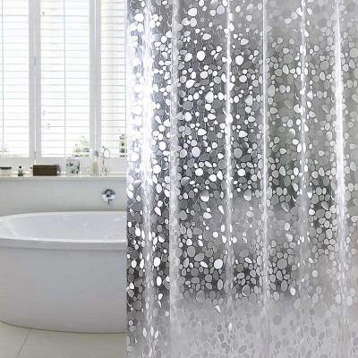 Hot Selling Thin EVA Waterproof Environmental Pebble Plastic Shower Curtain Environmental