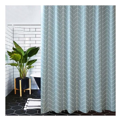 PEVA Printed  Waterproof EVA Transparent Shower Curtains Bathroom Plastic Bath Curtain