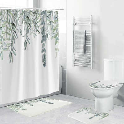 Customized cross-border AliExpress Amazon digital printing shower curtain waterproof polyester shower curtain production and wholesale