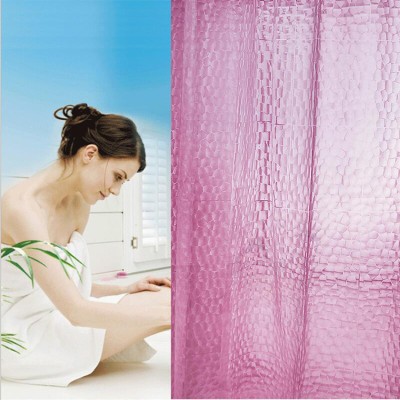 Anti-Microbial Digital Printing Eva Shower Curtain Liner Clear Embossed 3d Waterproof Transparent PEVA Shower Curtains