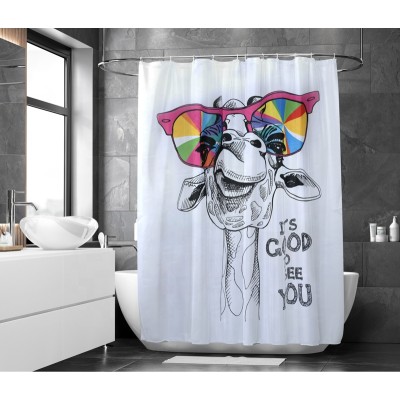 ASPIRE Custom Shower Curtain Designer Animals Bath Curtain Bathroom Polyester Hotel Shower Curtain