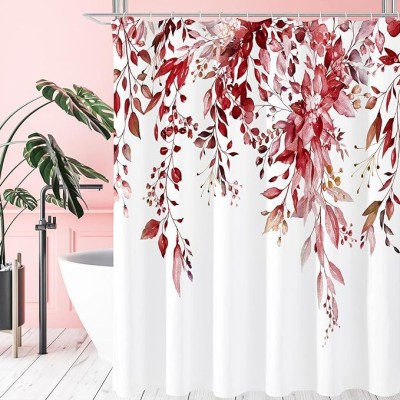 Low MOQ 180*180 cm Polyester 3D Printing Mildew-proof Waterproof Shower Curtain With Hooks
