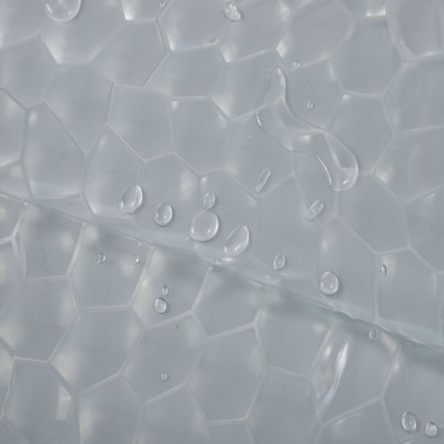 Anti-Microbial Digital Printing Eva Shower Curtain Liner Clear Embossed 3d Waterproof Transparent PEVA Shower Curtains