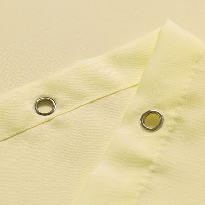 Beige Color European Single Plain Shower Curtain Waterproof Hotel High-End Bathroom Shower Curtain