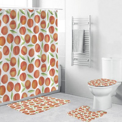 Customized cross-border AliExpress Amazon digital printing shower curtain waterproof polyester shower curtain production and wholesale