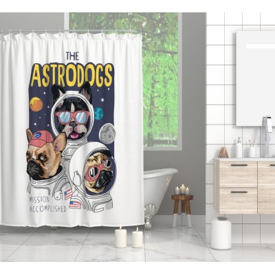ASPIRE Custom Shower Curtain Designer Animals Bath Curtain Bathroom Polyester Hotel Shower Curtain